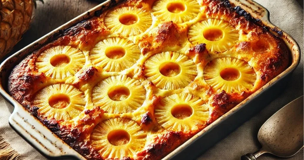 Delicious Pineapple Casserole