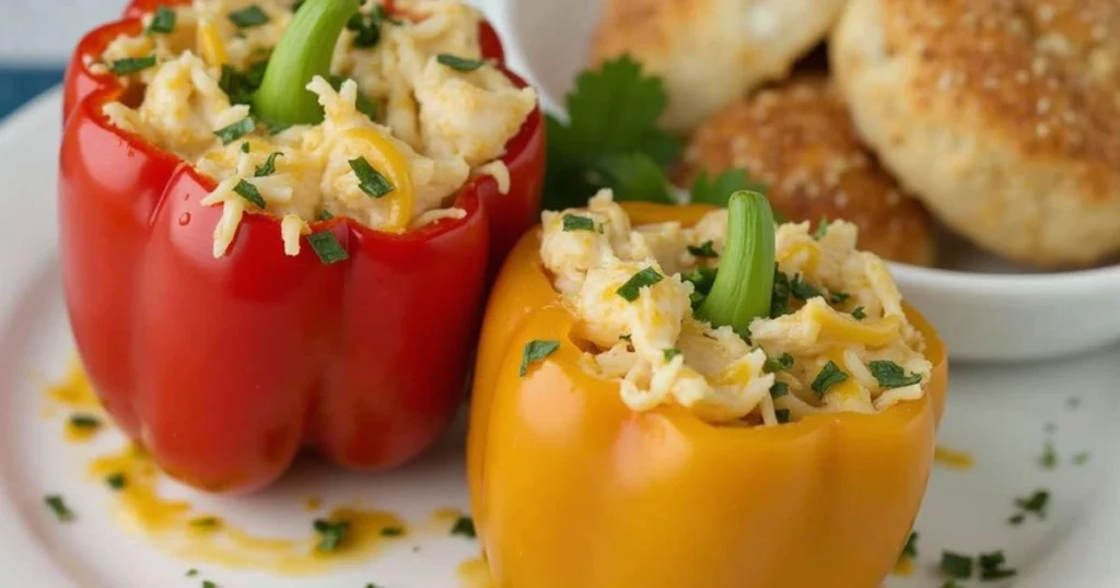 chicken stuffed bell peppers